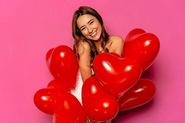 vrouw verliefd