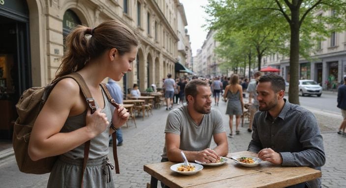 Gruppenszenen in München zeigen Menschen bei alltäglichen Aktivitäten. Gruppenszenen in München zeigen Menschen bei alltäglichen Aktivitäten.